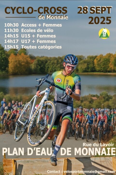 Affiche du cyclo cross de Monnaie du 28 septembre 2025