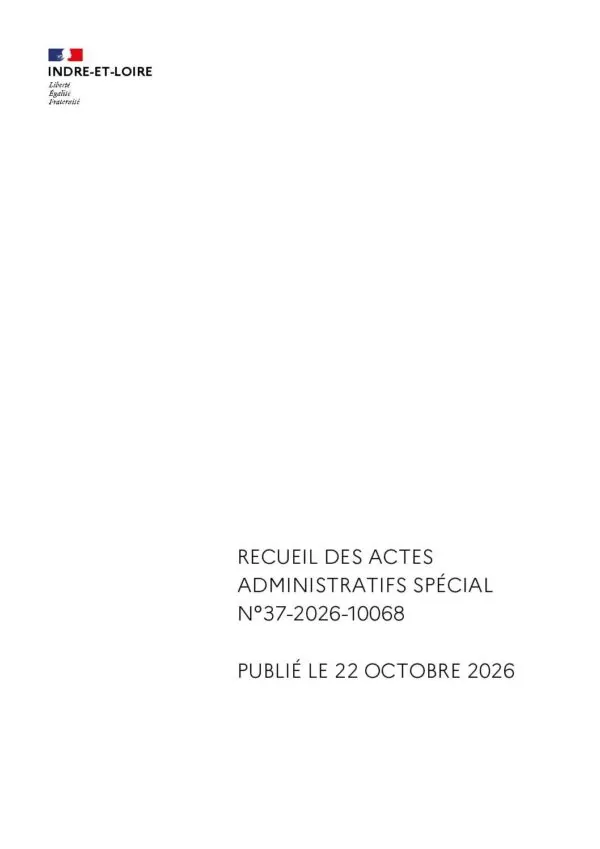 Image du document Recueil des actes administratifs special N°37-2026-10068
